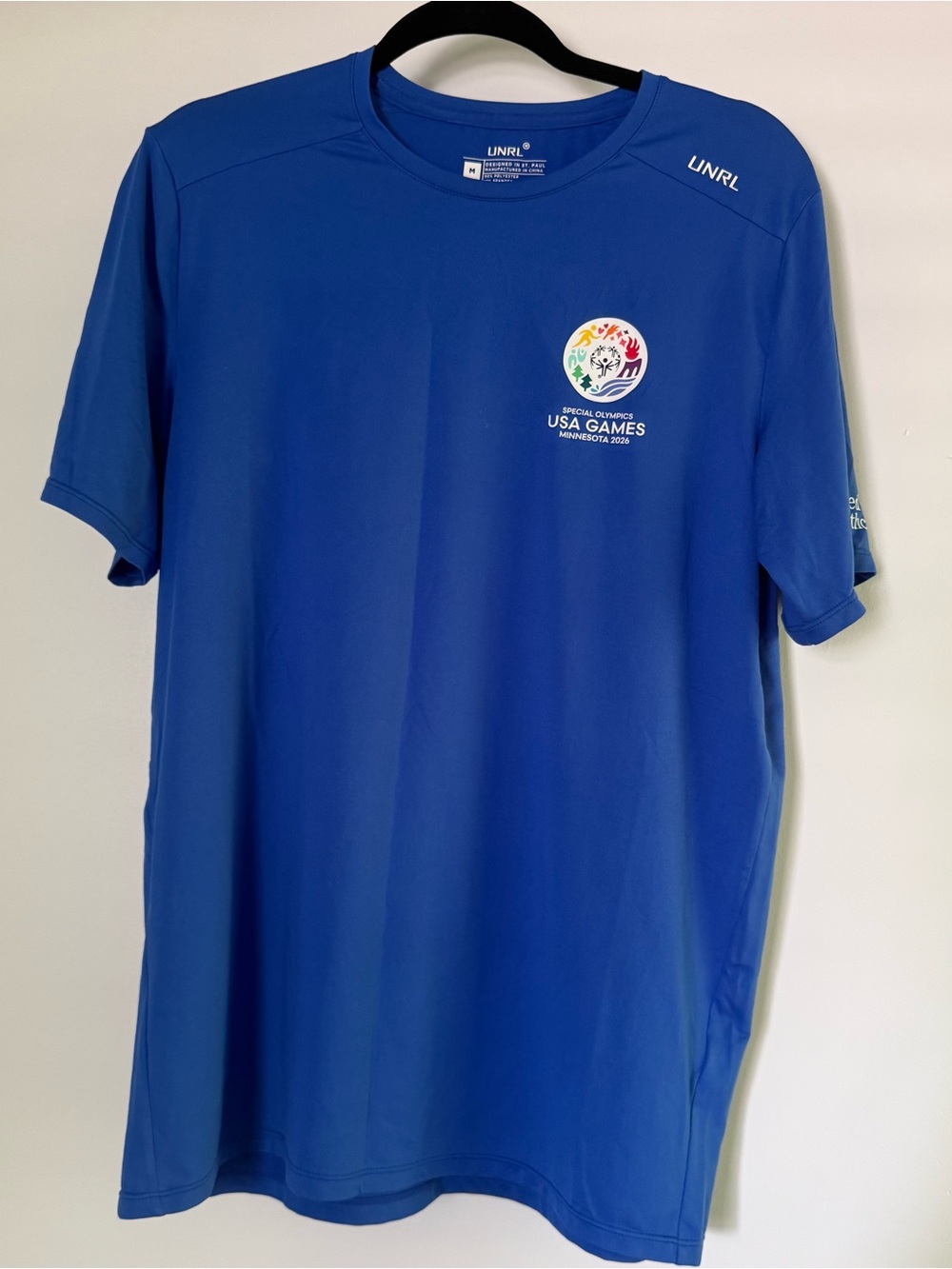 UNRL USA Games Special Olympics Performance Tee “Volunteer” Premium Material